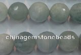 CAQ226 15 inches 14mm faceted round aquamarine beads wholesale