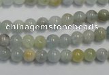 CAQ251 15.5 inches 6mm round aquamarine beads wholesale