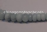 CAQ311 15.5 inches 5*7mm – 8*14mm faceted rondelle aquamarine beads