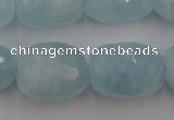 CAQ416 15.5 inches 18*25mm faceted nuggets natural aquamarine beads