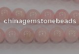 CAQ483 15.5 inches 10mm round natural pink aquamarine beads