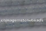 CAQ500 15.5 inches 4mm round natural aquamarine beads