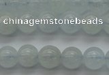 CAQ501 15.5 inches 6mm round natural aquamarine beads