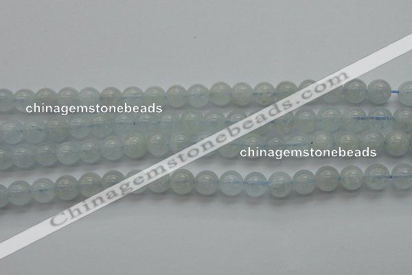 CAQ501 15.5 inches 6mm round natural aquamarine beads