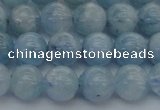 CAQ511 15.5 inches 8mm round A+ grade natural aquamarine beads