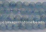 CAQ517 15.5 inches 5mm round AA grade natural aquamarine beads