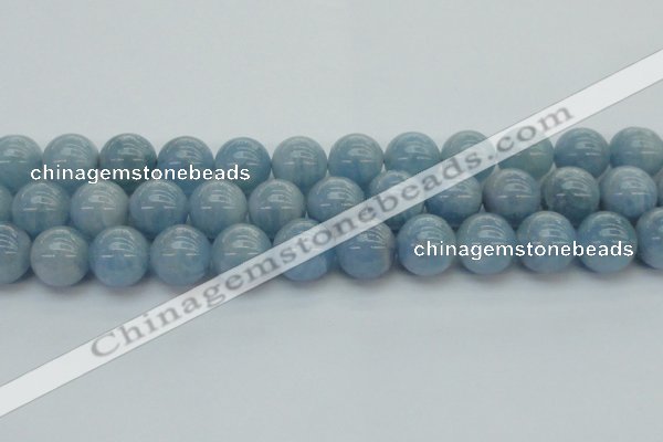 CAQ522 15.5 inches 12mm round AA grade natural aquamarine beads
