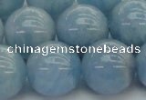 CAQ523 15.5 inches 14mm round AA grade natural aquamarine beads