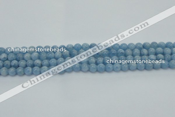 CAQ526 15.5 inches 5mm round AA+ grade natural aquamarine beads