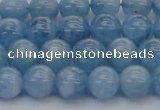 CAQ537 15.5 inches 8mm round AAA grade natural aquamarine beads