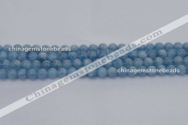 CAQ537 15.5 inches 8mm round AAA grade natural aquamarine beads