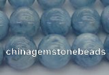 CAQ540 15.5 inches 14mm round AAA grade natural aquamarine beads