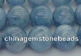 CAQ540 15.5 inches 14mm round AAA grade natural aquamarine beads