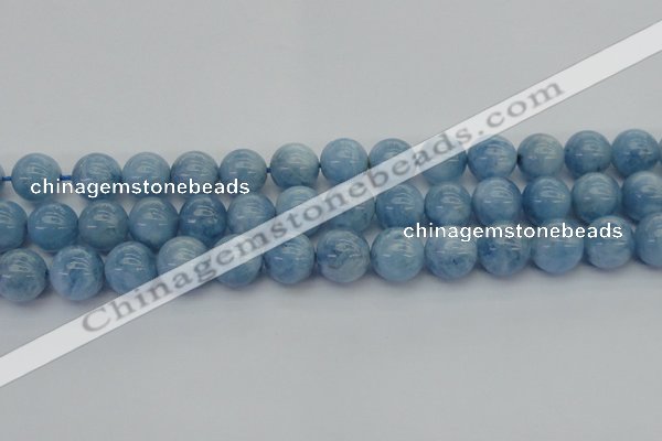 CAQ540 15.5 inches 14mm round AAA grade natural aquamarine beads