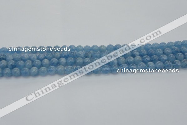 CAQ543 15.5 inches 4mm round AAAA grade natural aquamarine beads