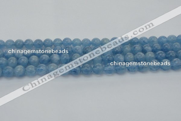 CAQ545 15.5 inches 8mm round AAAA grade natural aquamarine beads