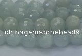 CAQ559 15.5 inches 4mm faceted round natural aquamarine beads
