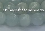 CAQ563 15.5 inches 12mm faceted round natural aquamarine beads