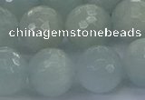 CAQ564 15.5 inches 14mm faceted round natural aquamarine beads