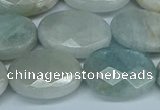 CAQ583 15.5 inches 15*20mm faceted oval aquamarine beads