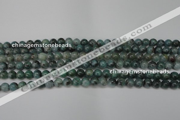 CAQ600 15.5 inches 4mm round aquamarine gemstone beads