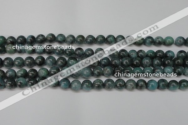 CAQ603 15.5 inches 10mm round aquamarine gemstone beads