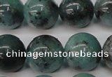 CAQ606 15.5 inches 16mm round aquamarine gemstone beads