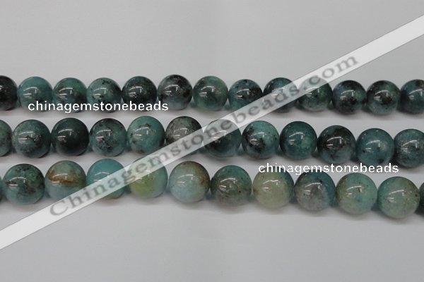 CAQ606 15.5 inches 16mm round aquamarine gemstone beads