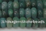 CAQ610 15.5 inches 4*6mm rondelle aquamarine gemstone beads