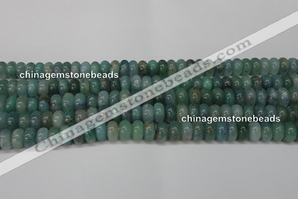 CAQ611 15.5 inches 5*8mm rondelle aquamarine gemstone beads