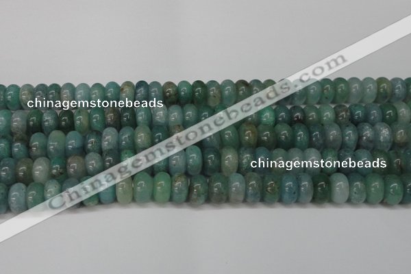 CAQ612 15.5 inches 6*10mm rondelle aquamarine gemstone beads