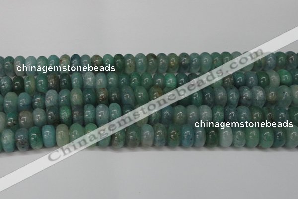 CAQ613 15.5 inches 7*12mm rondelle aquamarine gemstone beads