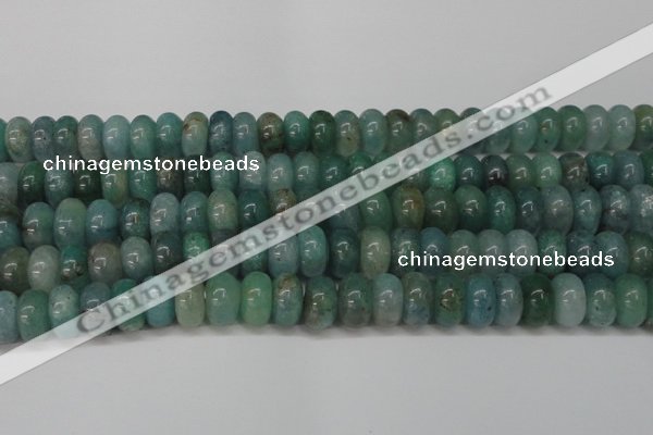 CAQ614 15.5 inches 8*14mm rondelle aquamarine gemstone beads