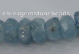 CAQ62 6*10mm – 12*18mm faceted nuggets natural aquamarine beads