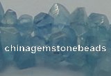 CAQ63 15.5 inches 8*10mm natural aquamarine chips beads