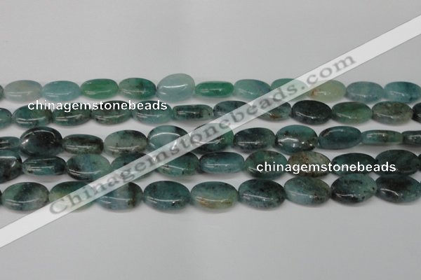 CAQ630 15.5 inches 13*18mm oval aquamarine gemstone beads