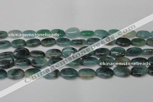 CAQ631 15.5 inches 15*20mm oval aquamarine gemstone beads