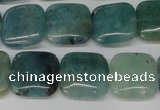 CAQ637 15.5 inches 12*12mm square aquamarine gemstone beads