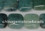 CAQ639 15.5 inches 16*16mm square aquamarine gemstone beads