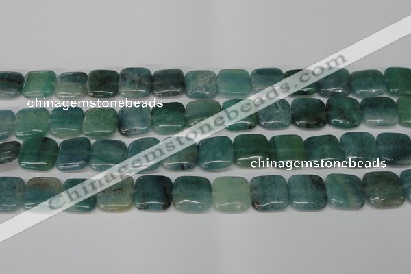 CAQ639 15.5 inches 16*16mm square aquamarine gemstone beads