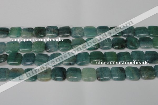 CAQ639 15.5 inches 16*16mm square aquamarine gemstone beads