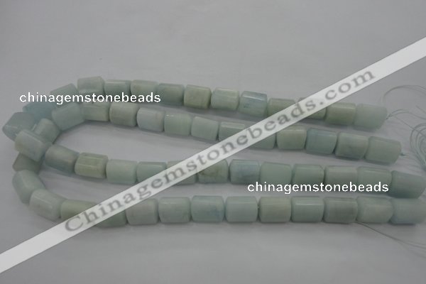 CAQ64 15.5 inches 10*14mm tube natural aquamarine beads wholesale