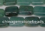 CAQ644 15.5 inches 10*14mm rectangle aquamarine gemstone beads