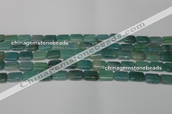 CAQ644 15.5 inches 10*14mm rectangle aquamarine gemstone beads