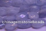 CAQ651 15.5 inches 8*12mm - 10*14mm faceted freeform aquamarine beads