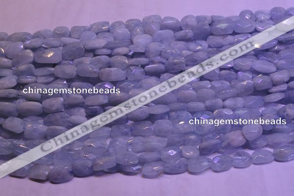 CAQ651 15.5 inches 8*12mm - 10*14mm faceted freeform aquamarine beads