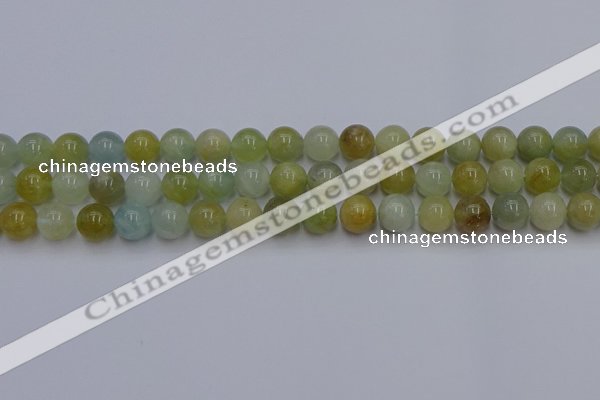 CAQ753 15.5 inches 10mm round aquamarine beads wholesale