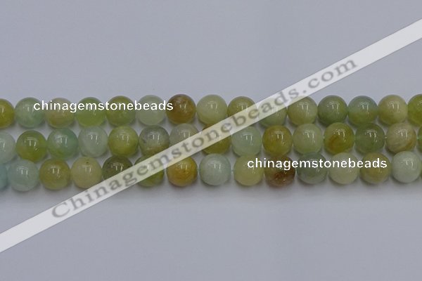 CAQ755 15.5 inches 14mm round aquamarine beads wholesale