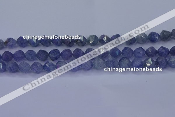 CAQ775 15.5 inches 14mm faceted nuggets imitation aquamarine beads