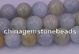 CAQ782 15.5 inches 8mm round natural aquamarine beads